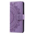 Sony Xperia 1 VII Mandala Series Lompakkokotelo - Violetti