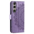 Sony Xperia 1 VII Mandala Series Lompakkokotelo - Violetti