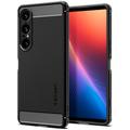 Sony Xperia 1 VII Spigen Rugged Armor TPU-Kotelo - Musta