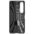 Sony Xperia 1 VII Spigen Rugged Armor TPU-Kotelo - Musta