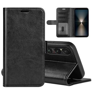 Sony Xperia 1 VII Lompakkokotelo Magneettisella Sulkijalla - musta