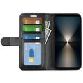 Sony Xperia 1 VII Lompakkokotelo Magneettisella Sulkijalla - musta