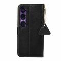Sony Xperia 1 VII Lompakkomallinen Nahkakotelo kanssa RFID