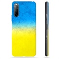 Sony Xperia 10 III TPU Kotelo Ukrainan Lippu - Kaksisävyinen