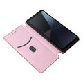 Sony Xperia 10 VI Läppäkotelo - Hiilikuitu - Ruusukulta