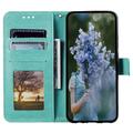 Sony Xperia 10 VI Mandala Series Lompakkokotelo - Vihreä