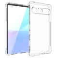 Sony Xperia 10 VII Iskunkestävä silikonikotelo - Läpinäkyvä