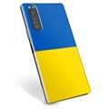 Sony Xperia 5 II TPU Kotelo Ukrainan Lippu - Keltainen ja vaaleansininen