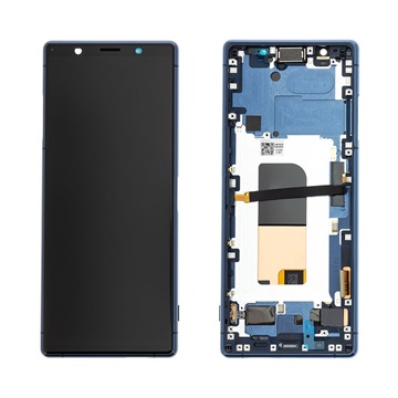 Sony Xperia 5 Etukuori & LCD Näyttö 1319-9384 - Sininen