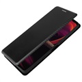 Sony Xperia 5 III Flip Lompakkokotelo - Hiilikuitu - Musta