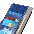 Sony Xperia 5 V Lompakkokotelo Magneettisella Sulkijalla - Sininen