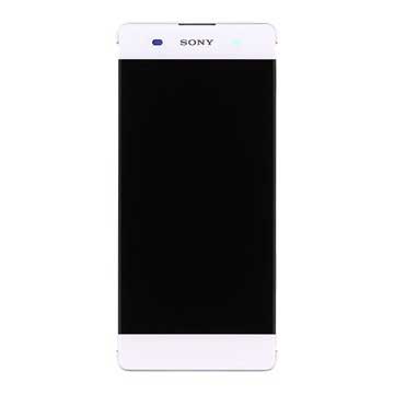 Sony Xperia XA, Xperia XA Dual Etukuori & LCD Näyttö - Valkoinen