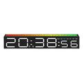 Ääntä reagoiva LED-rytmikello RGB:llä - 30cm - musta