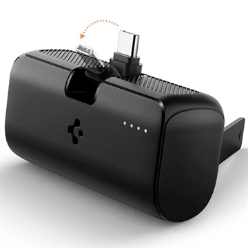 Spigen EA2205 Kannettava USB-C-virtapankki 5000mAh/22.5W - Musta