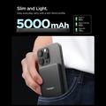 Spigen EA2205MQ Essential 5000mAh MagSafe -magneettinen varavirtalähde – musta