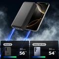 Spigen EA3020 Varavirtalähde 20000mAh, jossa on 2x USB-C- ja USB-A-portit - musta