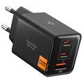 Spigen Essential 47W GaN -seinälaturi - 2x USB-C, 1x USB-A - musta