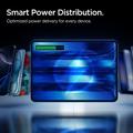 Spigen Essential EA2210 Varavirtalähde 10000mAh, jossa on 2x USB-C- ja USB-A-portit - musta