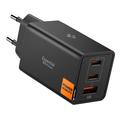Spigen Essential EE673EU 3-porttinen nopea seinälaturi 67W - musta