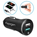 Spigen F27QC Quick Charge 3.0 Autolaturi - 2xUSB, 5.4A - Musta
