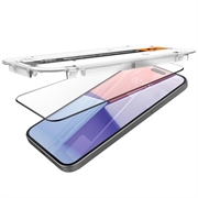 iPhone 15 Plus Spigen Glas.tR Ez Fit Full Cover Panssarilasi - 9H - 2 Kpl. - Musta Reuna