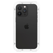 iPhone 15 Pro Spigen Glas.tR Ez Fit Full Cover Panssarilasi - 9H - 2 Kpl. - Musta Reuna