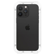 iPhone 15 Pro Max Spigen Glas.tR Ez Fit Full Cover Panssarilasi - 9H - 2 Kpl. - Musta Reuna