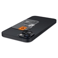 Spigen Glas.tR Ez Fit Optik Pro iPhone 14/14 Plus/15/15 Plus Kameralinssin Panssarilasi - 9H - Musta