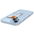 Spigen Glas.tR Ez Fit Optik Pro iPhone 14/14 Plus/15/15 Plus Kameralinssin Panssarilasi - 9H - Sininen