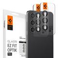 Samsung Galaxy S24+ Spigen Glas.tR Ez Fit Optik Pro Kameralinssin Panssarilasi - 9H - Musta