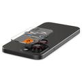 iPhone 16 Pro/16 Pro Max Spigen Glas.tR Ez Fit Optik Pro Kameralinssin Panssarilasi - 9H - Musta / Punainen