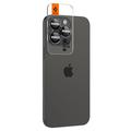 iPhone 16 Pro/16 Pro Max Spigen Glas.tR Ez Fit Optik Pro Kameralinssin Panssarilasi - 9H - Musta / Punainen