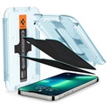 Spigen Glas.tR Ez Fit Privacy iPhone 13/13 Pro Panssarilasi - 2 Kpl.