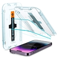 Spigen Glas.tR Ez Fit iPhone 14 Pro Max Panssarilasi - 9H - 2 Kpl.