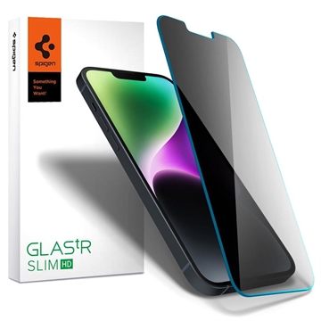 Spigen Glas.tR Slim Privacy iPhone 13/13 Pro/14 Panssarilasi - 9H