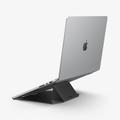 Spigen LD201-S9 Slim Fold -tietokonejalusta, ilman kiinnitystarranauhoja - musta