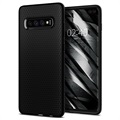 Spigen Liquid Air Samsung Galaxy S10+ TPU Suojakuori - Musta