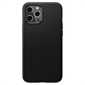 Spigen Liquid Air iPhone 12/12 Pro TPU Suojakuori - Musta