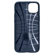 iPhone 15 Spigen Liquid Air TPU Suojakuori - Tummansininen
