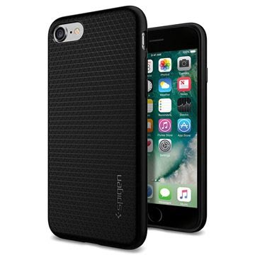 iPhone 7/8/SE (2020)/SE (2022) Spigen Liquid Armor TPU Suojakuori - Musta