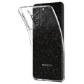 Spigen Liquid Crystal Glitter Samsung Galaxy S21 FE 5G Suojakuori - Läpinäkyvä