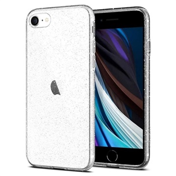 Spigen Liquid Crystal Glitter iPhone 7/8/SE (2020) Suojakuori - Läpinäkyvä