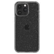 iPhone 15 Pro Spigen Liquid Crystal Glitter Suojakuori - Läpinäkyvä