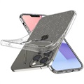 Spigen Liquid Crystal Glitter iPhone 13 Pro TPU Suojakuori - Läpinäkyvä