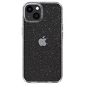 Spigen Liquid Crystal Glitter iPhone 13 TPU Suojakuori - Läpinäkyvä