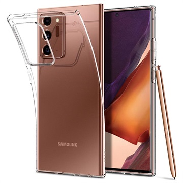 Spigen Liquid Crystal Samsung Galaxy Note20 Ultra TPU Suojakuori - Kirkas