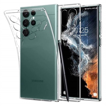 Spigen Liquid Crystal Samsung Galaxy S22 Ultra 5G TPU Suojakuori - Läpinäkyvä