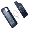 Spigen Mag Armor iPhone 14 Plus Hybridikotelo - Laivastonsininen