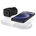 Spigen MagFit Duo Lataustelakka Apple MagSafe, Apple Watch - Valkoinen