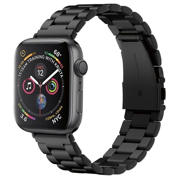 Spigen Modern Fit Apple Watch Ultra 2/Ultra/9/8/SE (2022)/7/SE/6/5/4/3/2/1 Ranneke - 49mm/45mm/44mm/42mm - Musta